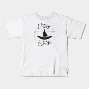 Village Witch Hat And Pentacle Kids T-Shirt